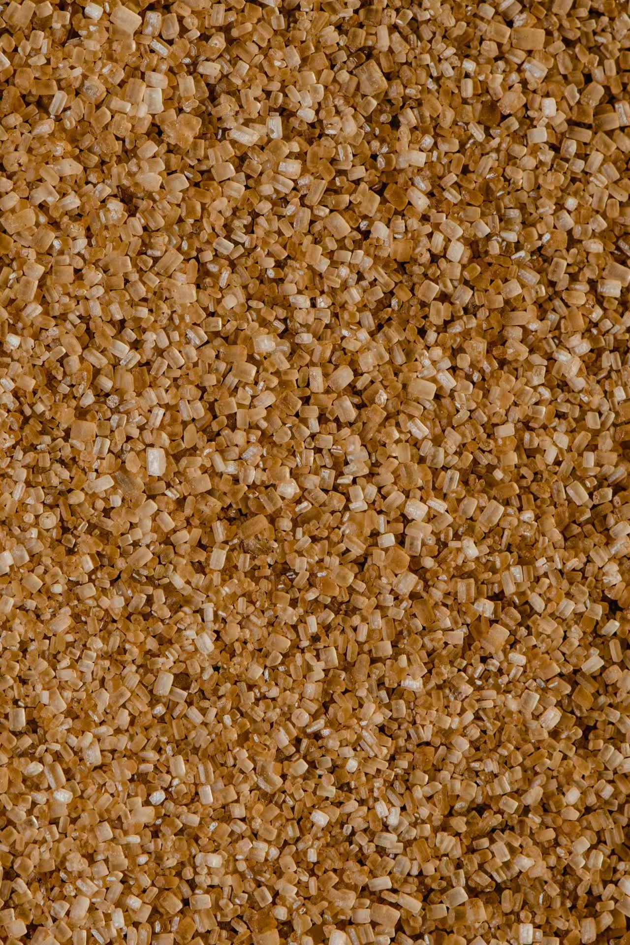 原糖颗粒质感展示